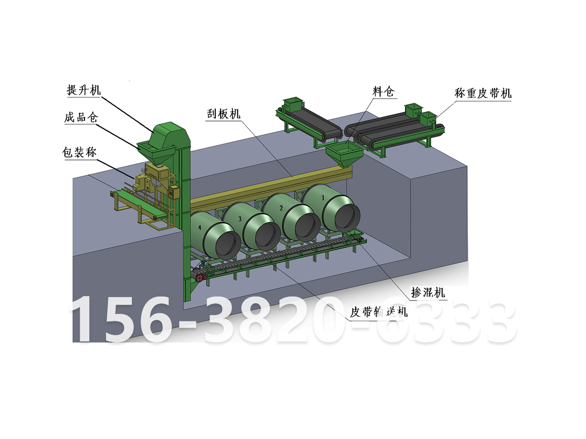 復混肥全自動生產(chǎn)線(地下式)